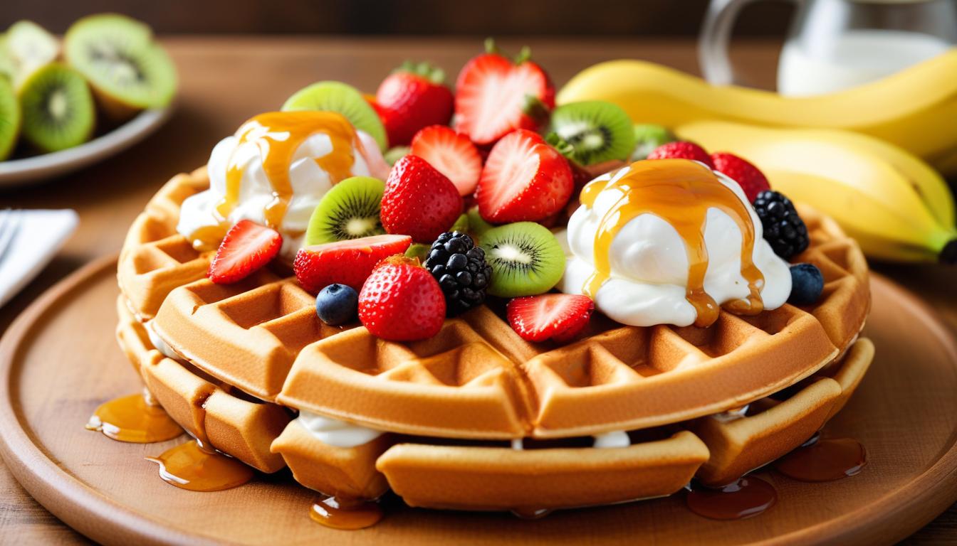 Meyveli ve Yoğurtlu Waffle Tarifim