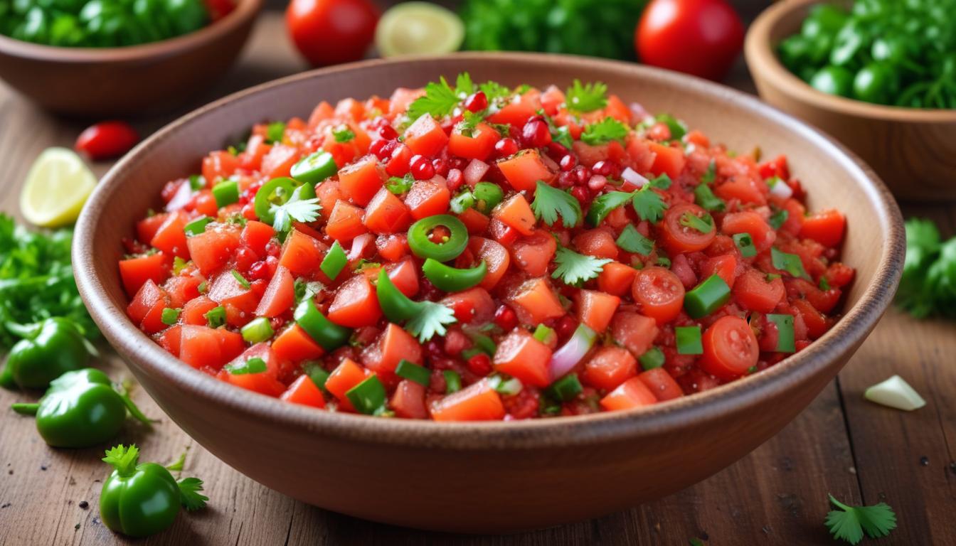 Acılı İştah Açıcı Ezme Salatası